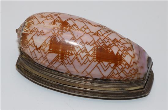 Shell snuff box (af)